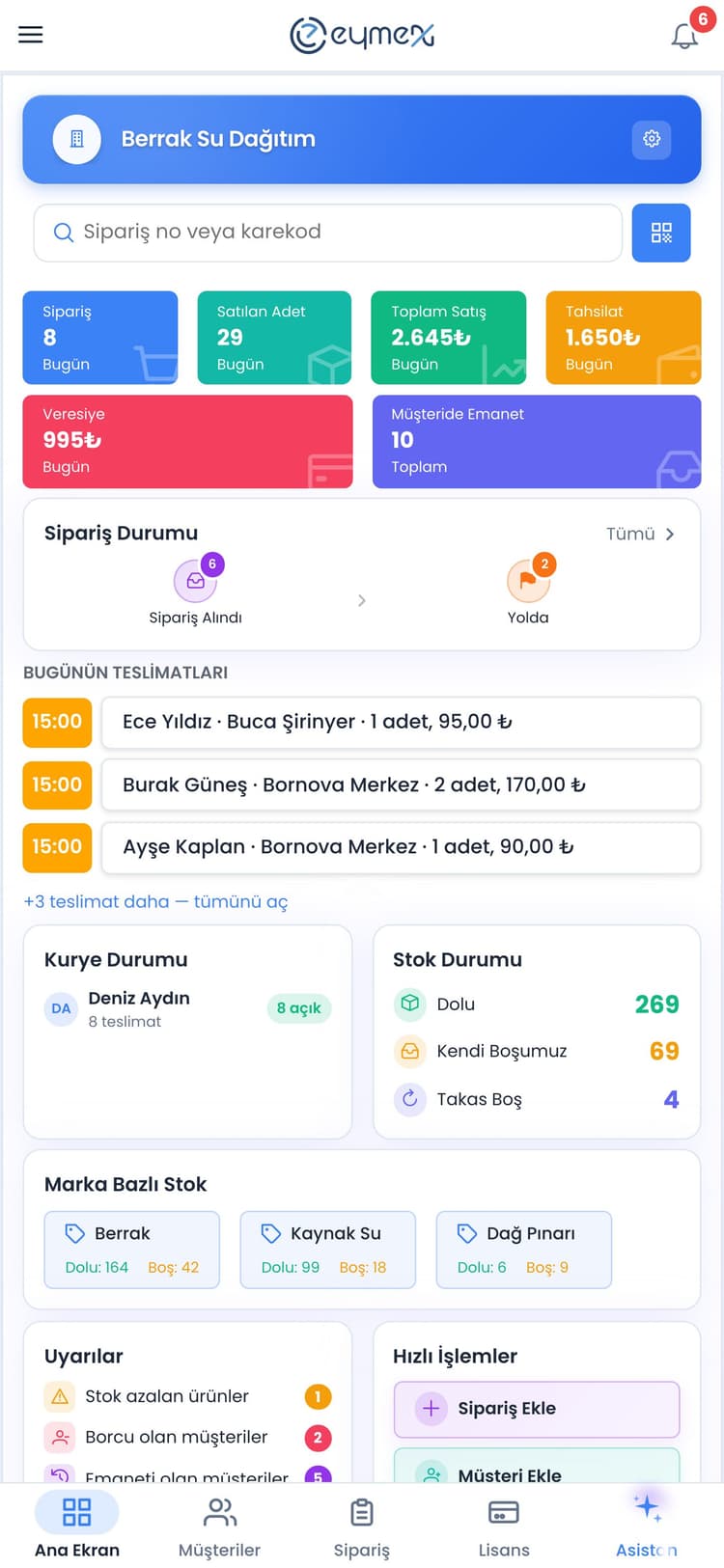 Damacana Su Programı ekran görüntüsü