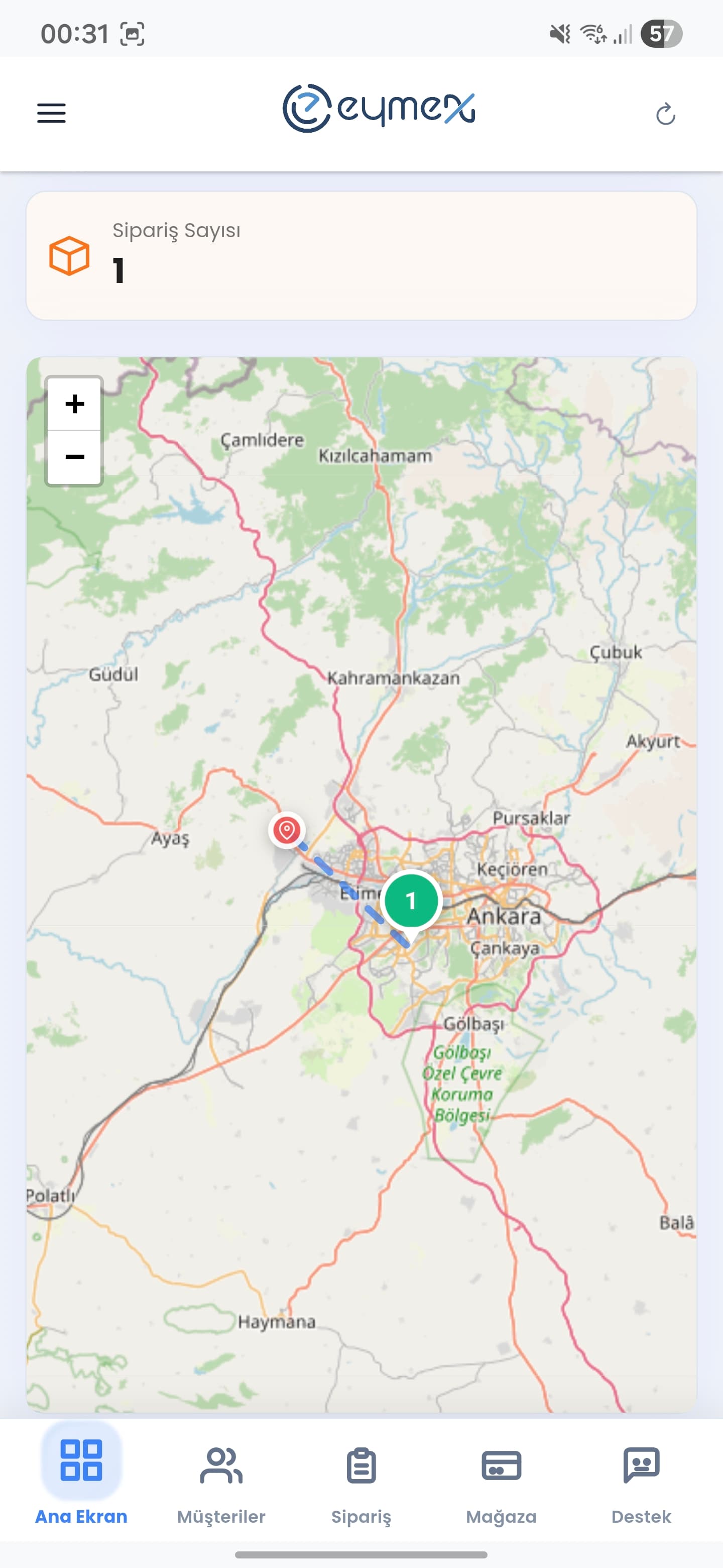 Eymex Rota Harita - Harita bazlı servis rota planlama