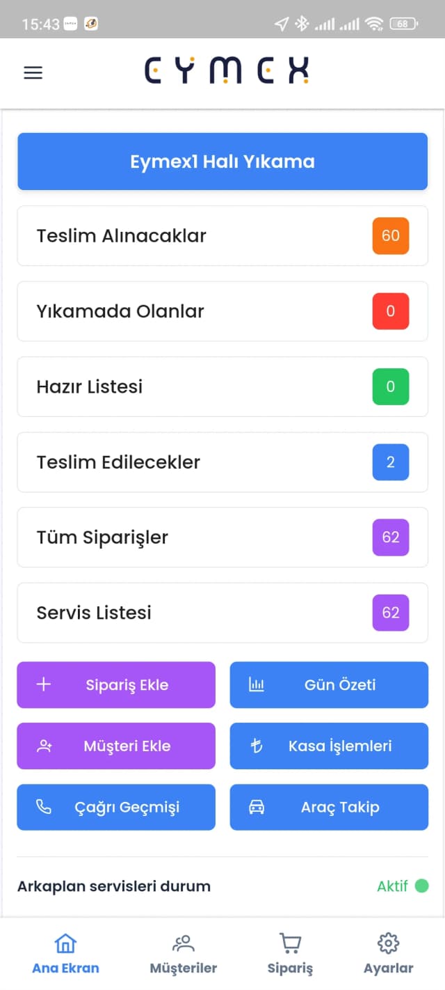 Eymex Dashboard Önizleme
